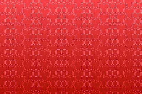 Pattern with geometric elements in red tones gradient abstract background Stock Illustration