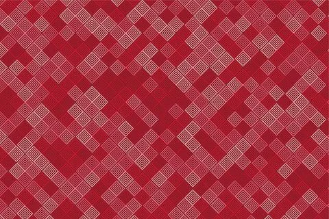 Pattern with geometric elements in red tones abstract gradient background イラスト素材