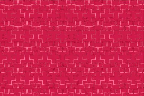 Pattern with geometric elements in red tones abstract background Stock Illustration