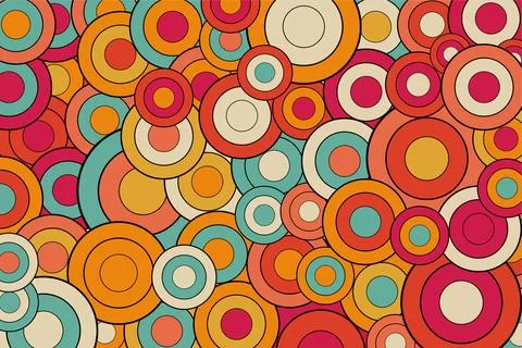 Pattern with geometric elements in retro tones abstract pattern vector Stock Illustration