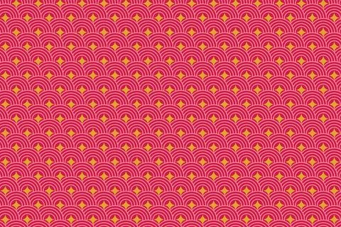 Pattern with geometric elements in vintage tones. Abstract gradient background Illustrazione stock