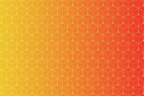 Pattern with geometric elements, yellow to orange gradient tones, abstract Stock Illustration