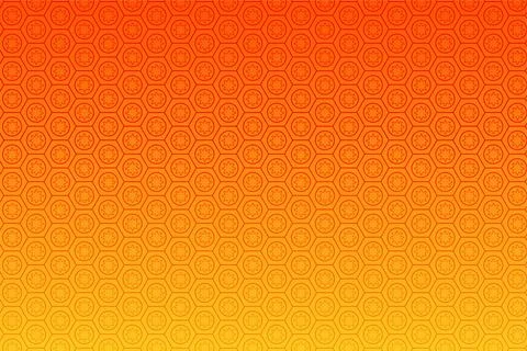 Pattern with geometric elements in yellow-orange tones. Abstract gradient Stock Illustration