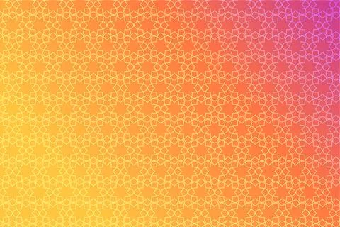 Pattern with geometric elements in yellow-pink tones. Abstract gradient イラスト素材