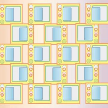 The pattern of geometric figures Stock Illustration