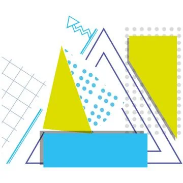 Pattern of geometric figures Stock Illustration
