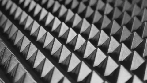 Pattern of geometric figures in the shape of pyramids. Stock Footage 257694703