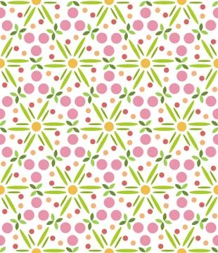 Pattern geometric floral background. Illustrazione stock