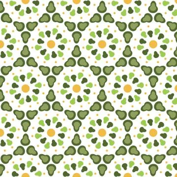 Pattern geometric floral background. Illustrazione stock
