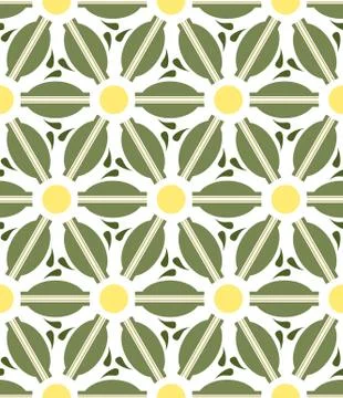 Pattern geometric floral background. Illustrazione stock