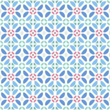 Pattern geometric floral background. Stockillustratie