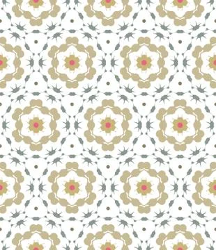 Pattern geometric floral background. Illustrazione stock