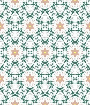 Pattern geometric floral background. Stockillustratie