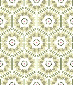 Pattern geometric floral background. Stockillustratie