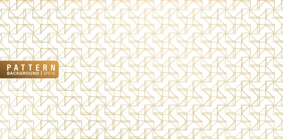 Pattern Geometric Gold Stock Illustration