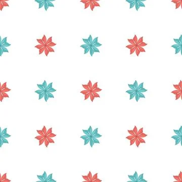 Pattern of geometric green and red colors on background Stock Illustration