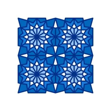 Pattern Geometric Islamic Background Template Vector Art Illustrazione stock