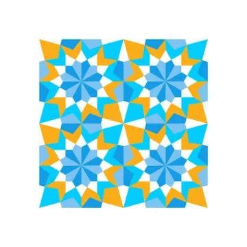 Pattern Geometric Islamic Background Template Vector Art Stock Illustration