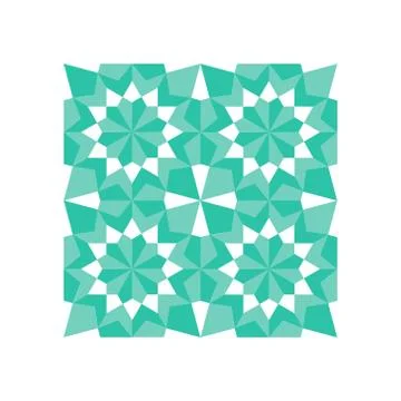 Pattern Geometric Islamic Background Template Vector Art 스톡 일러스트