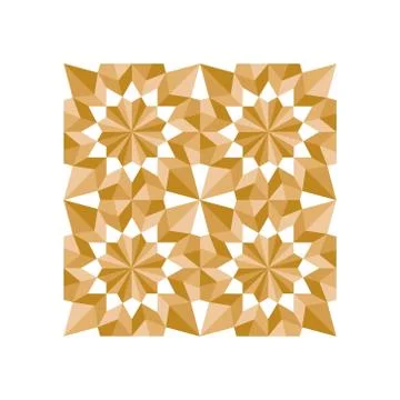 Pattern Geometric Islamic Background Template Vector Art Stock Illustration