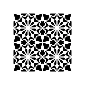 Pattern Geometric Islamic Background Template Vector Art Illustrazione stock
