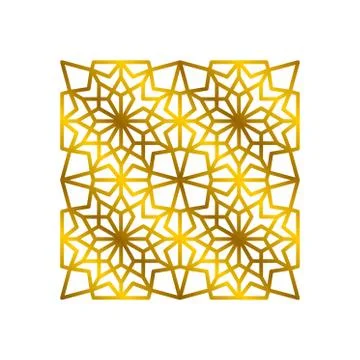 Pattern Geometric Islamic Background Template Vector Art Illustrazione stock