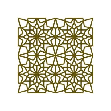 Pattern Geometric Islamic Background Template Vector Art Illustrazione stock