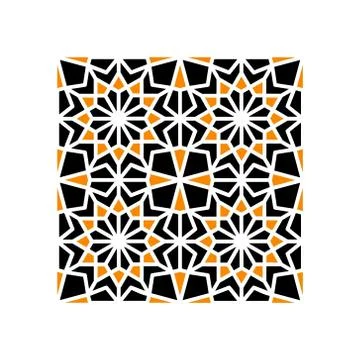 Pattern Geometric Islamic Background Template Vector Art Illustrazione stock