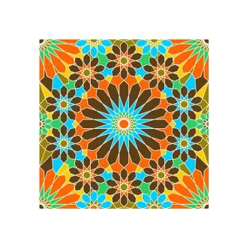 Pattern Geometric Islamic Background Template Vector Art Illustrazione stock