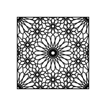 Pattern Geometric Islamic Background Template Vector Art Illustrazione stock