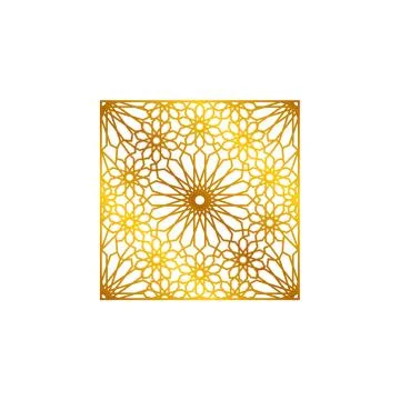 Pattern Geometric Islamic Background Template Vector Art Stock Illustration