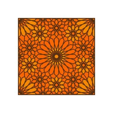 Pattern Geometric Islamic Background Template Vector Art 스톡 일러스트