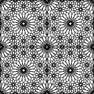 Pattern Geometric Islamic Background Template Vector Art Stock Illustration