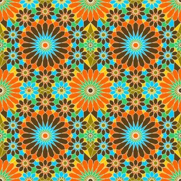 Pattern Geometric Islamic Background Template Vector Art Stock Illustration