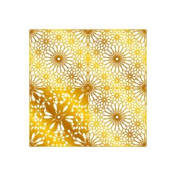 Pattern Geometric Islamic Background Template Vector Art Illustrazione stock