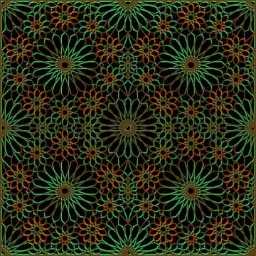 Pattern Geometric Islamic Background Template Vector Art Illustrazione stock