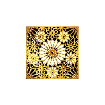 Pattern Geometric Islamic Background Template Vector Art Stock Illustration