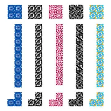 Pattern Geometric Islamic Background Template Vector Art Illustrazione stock