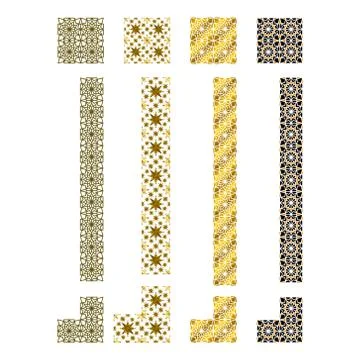 Pattern Geometric Islamic Background Template Vector Art Illustrazione stock