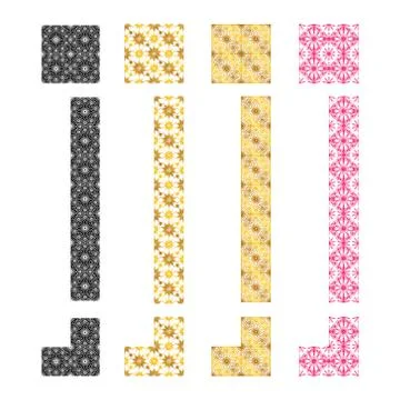 Pattern Geometric Islamic Background Template Vector Art Illustrazione stock