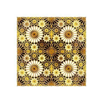 Pattern Geometric Islamic Background Template Vector Art Illustrazione stock