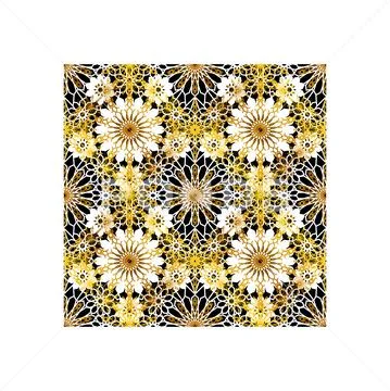 Pattern Geometric Islamic Background Template Vector Art Ilustração Stock