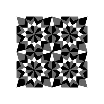 Pattern Geometric Islamic Background Template Vector Art Stock Illustration