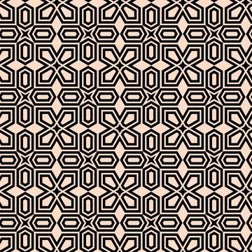 Pattern with geometric ornament. Stock Illustration