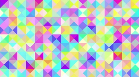 Pattern of geometric shapes, abstract animation Stock Footage 63986798