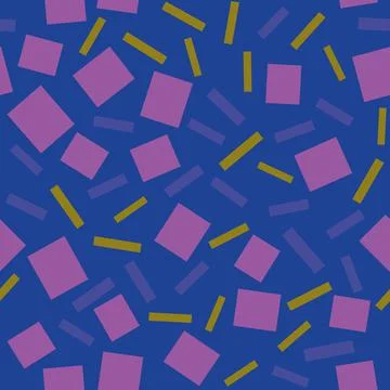 Pattern with geometric shapes, circle, square 스톡 일러스트