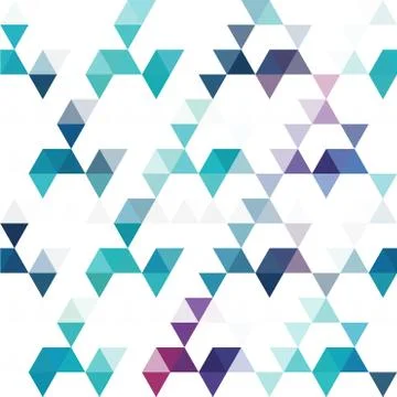 Pattern of geometric shapes. colorful mosaic backdrop. geometric retro backgr Stock Illustration