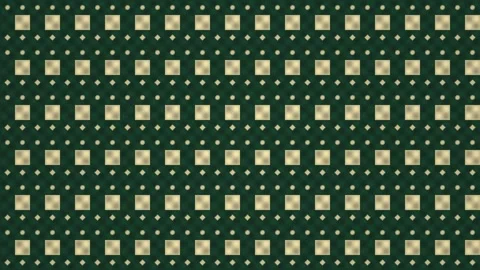 Pattern of geometric shapes on dark green background Stock Footage 338287746