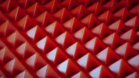 Pattern of geometric shapes in the form of a red pyramids. 動画素材 253160612
