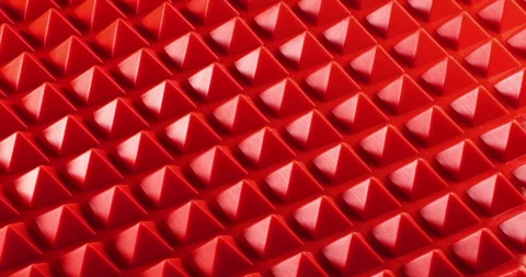 Pattern of geometric shapes in the form of a red pyramids. 動画素材 256213127